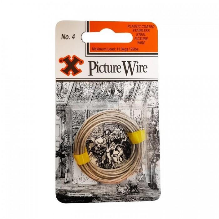 X Edelstahl-Bilderseil Nr. 4 3m Blisterpackung