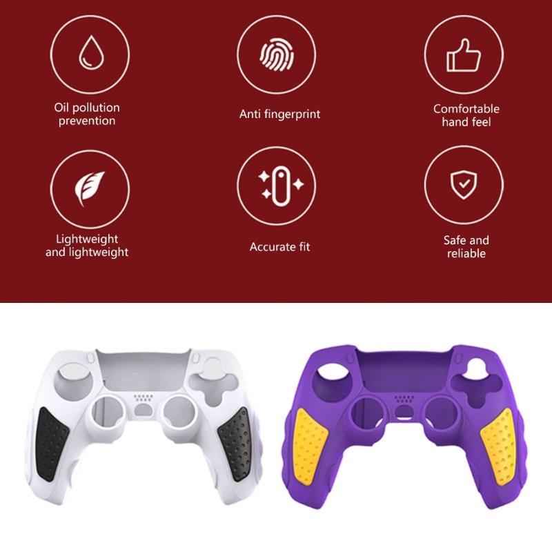 Silicone Protective Cover for Game Controller Antislip Protector Case Accessories Remote Player Antifingerprint Cover