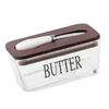 tight   Dish with Lid and Cutter 500ml Glass     Holder Tray for Countertop and Refrigerator