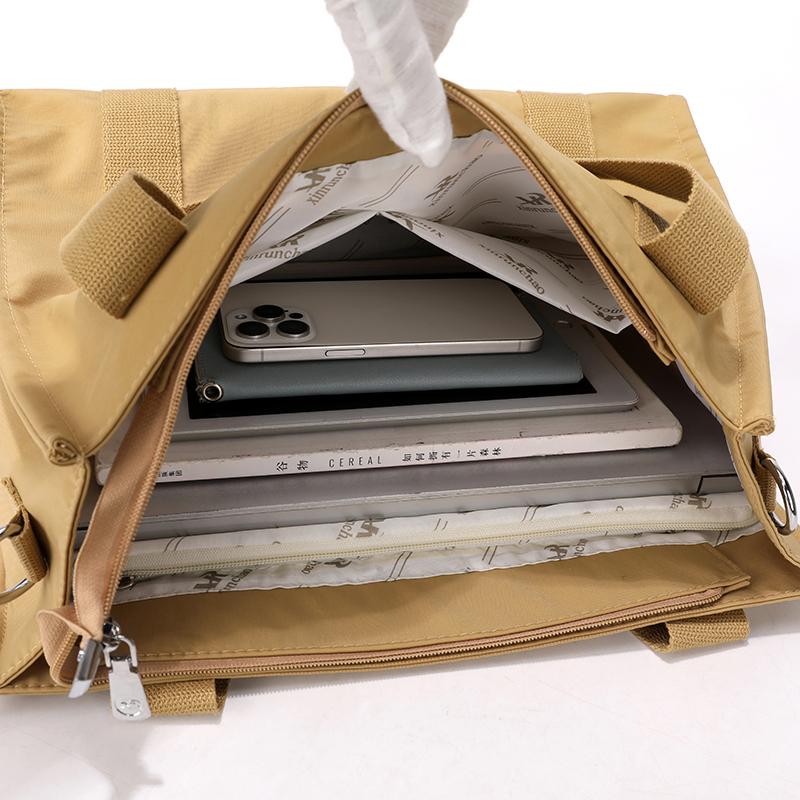 Women's Shoulder Bag Large Capacity Lightweight Tote Bag Nylon Hand Crossbody Bag