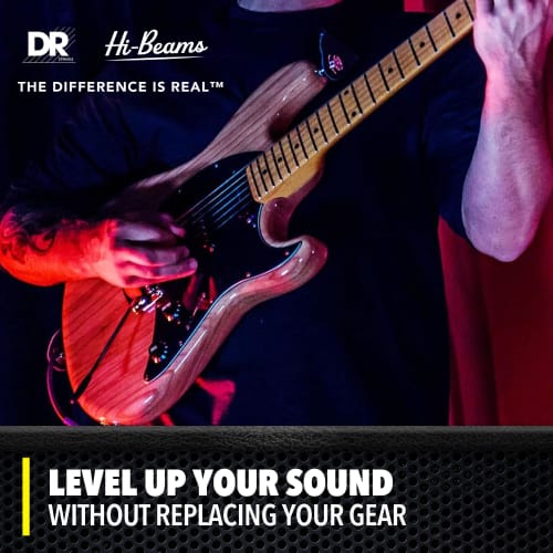 DR Strings Electric Guitar Strings, HI-BEAM Nickel, .010-.046, MTR-10