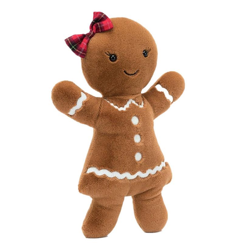 

JELLYCAT Christmas Series Gingerbread Ruby Cute Doll Plush Doll 33cm Tall