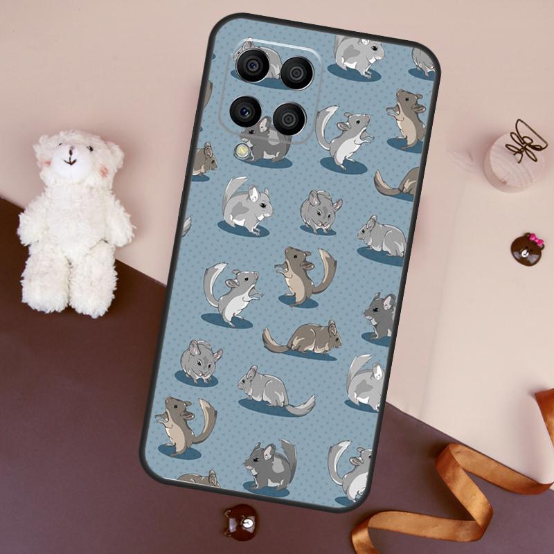 Cute Cartoon Chinchilla Case For Samsung Galaxy M36 M55 M35 M15 M56 M16 M54 M14 M34 M31 M11 M13 M53 M12 M32 M52 M06