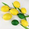 5PCS Artificial Fake Lemons Realistic Faux Fruits Props Halloween Birthday Wedding Party Supplies Home Market Shop Table Decor
