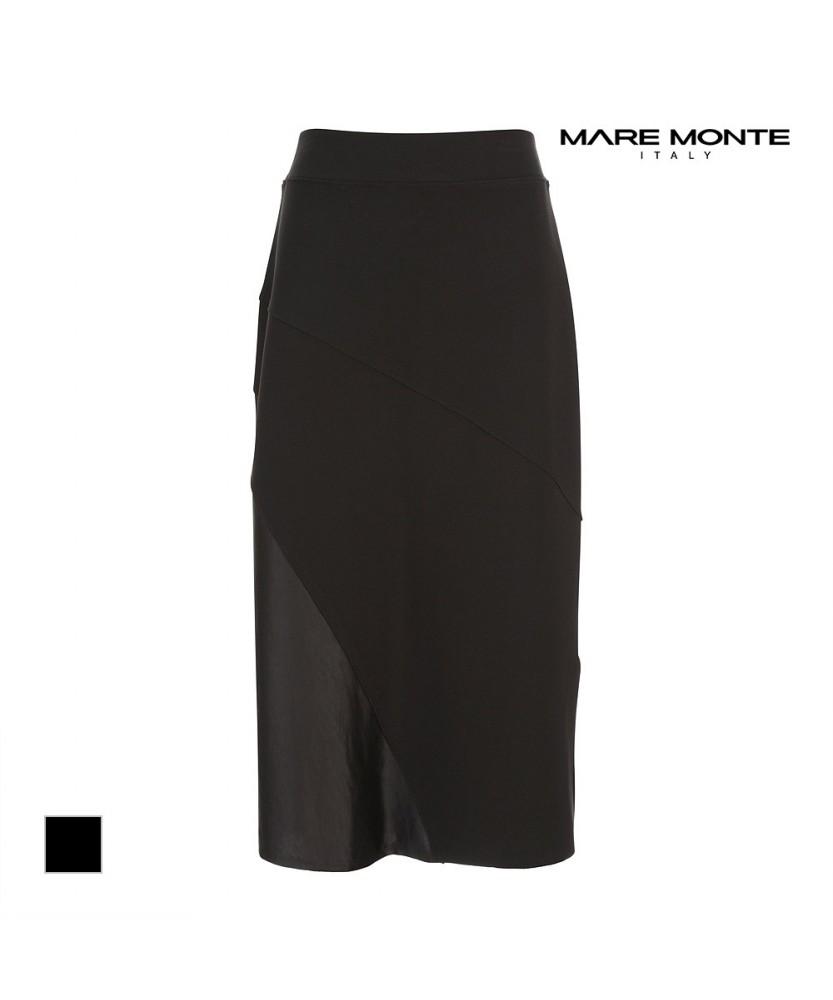 MAREMONTE Satin Contrast A-Line Skirt_M244Msk26D0