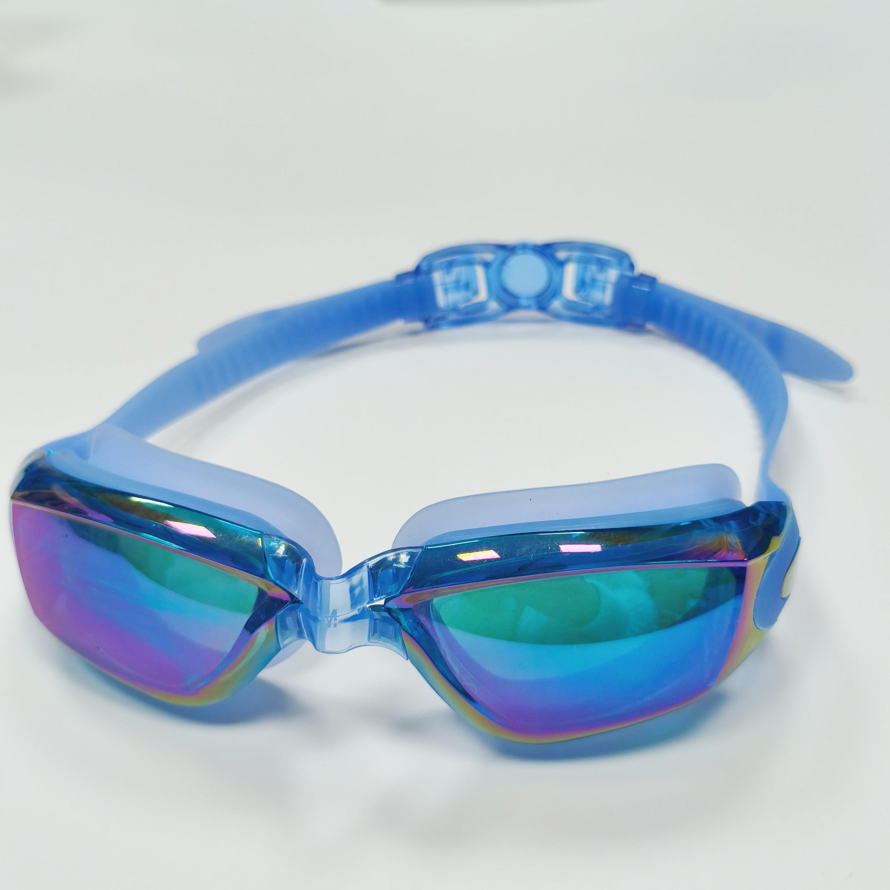 Anti-UV Anti-fog Swimming Goggles Swim Goggles with Nose Cover Swim Goggles Silicone