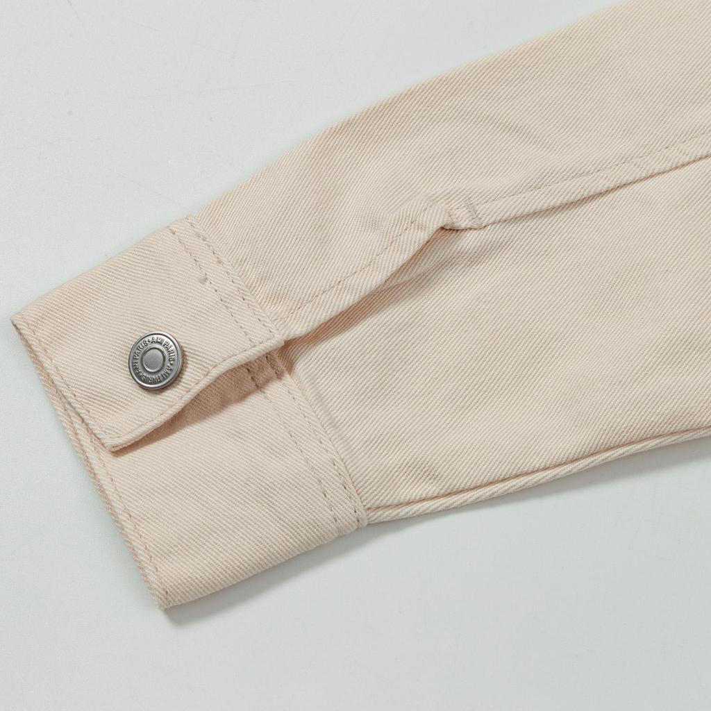 AMI 2025 Autumn and Winter Men's Classic Heart Embroidered Casual Cotton Solid Color Long Sleeved Shirt on the Chest