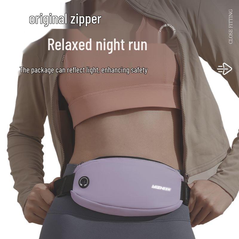 Women's Waterproof Running Waist Pack - Large Capacity, Invisible Storage for Outdoor Fitness & Travel