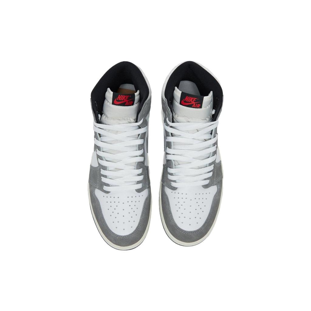 Air Jordan 1 Retro High OG Washed Black Unisex Sneakers Grey Fire-Red Light-Smoke-Grey DZ5485-051