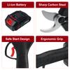 4-Speed Cordless Electric Pruning Shear Scissors 88V 7500mah Bonsai Pruning Branches Cutter Orchard Garden Tools for Battery 35mm