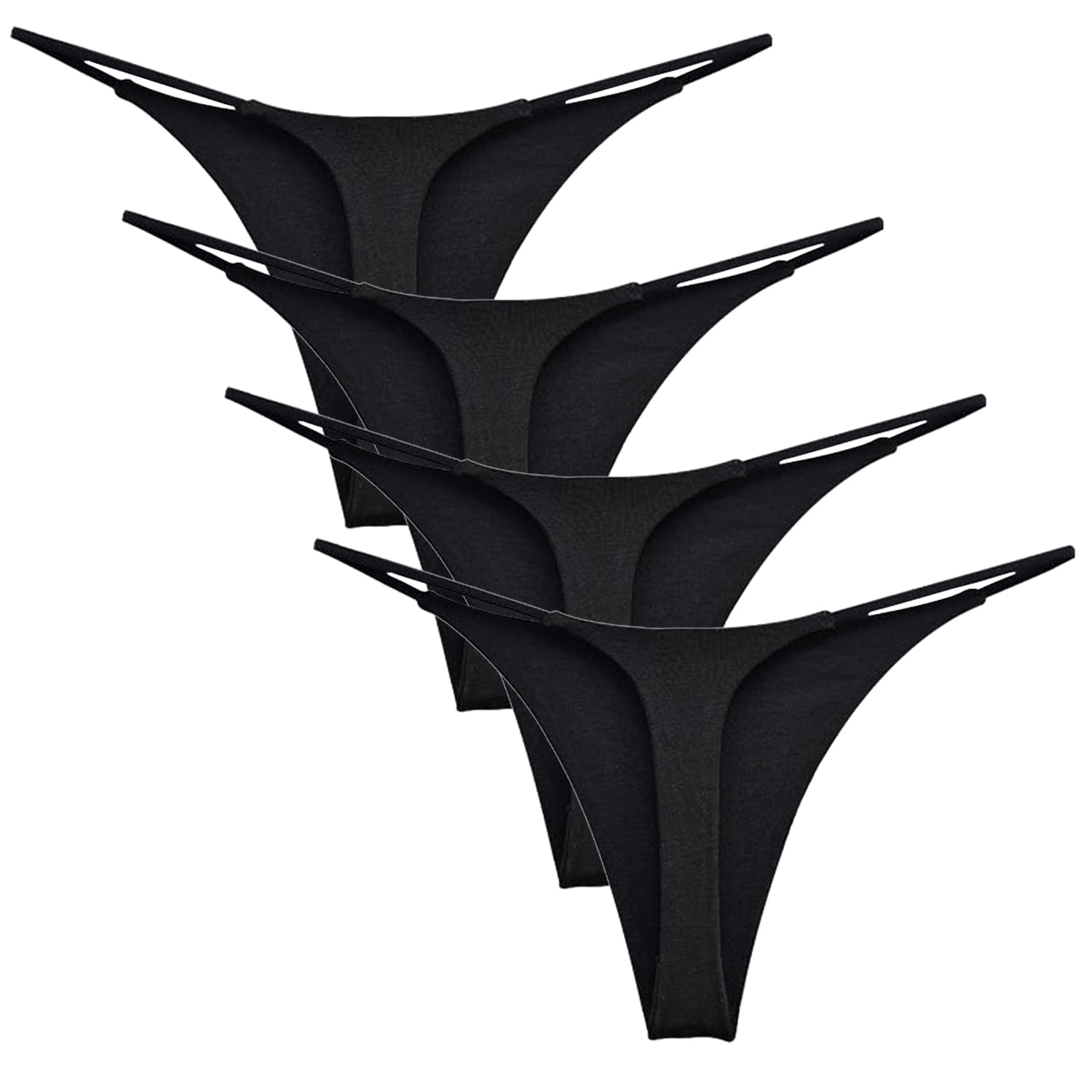 

Filimohlls Удобное и дышащее нижнее белье Женские трусики Т-образной спинки, Хлопок, Сексуальные, Спортивные, Подтягивающие ягодицы (4-Pack)