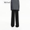 MO&Co. Women's High-Waist Pleated Wool Blend Casual Pants