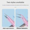 Professional Anti-Static Elbow Tweezers for Nail & Jewelry Rhinestone Stickers