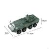 1/72 4D Tank Model Chariot Crafts Education Toy, Miniature Tracked Crawler for Adults