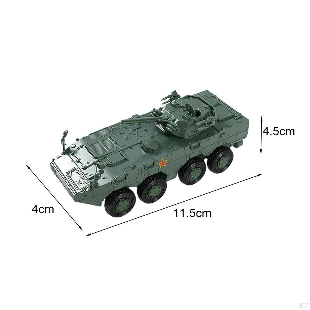1/72 4D Tank Model Chariot Crafts Education Toy, Miniature Tracked Crawler for Adults