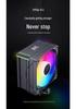 SNOWMAN Ice Man MT6 CPU Cooler: Single Tower with 6 Heat Pipes, Digital Display, ARGB Air Cooling, Compatible with AM5/1700 Platforms.