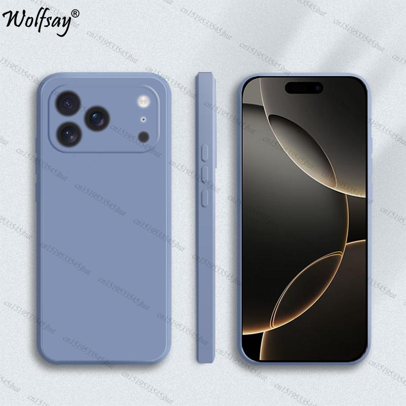 

Case For iPhone 17 Pro Case Soft Original Liquid Silicone Back Case For iPhone 17 Pro Cover For iPhone 17 Air 17 Pro Max Funda iPhone17 Air