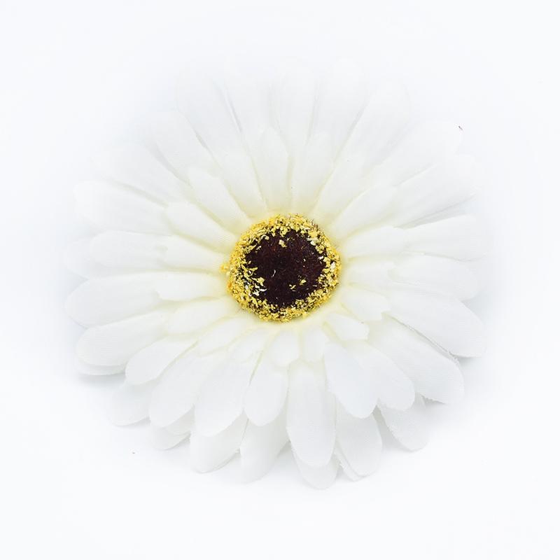 50/100 Stück Künstliche Blume Seiden-Gerbera Blume Wand Hochzeit Braut Accessoires Ausverkauf Scrapbooking Heimdekoration DIY Geschenke Box
