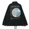 POLIQUANT Made In Japan Back Print Long Sleeve Shirt Jacket 2 Black Men's Used