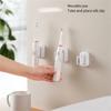 Space Saving ABS Electric Toothbrush Stand for Bathrooms Convenient InstallationSpace