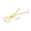 Compass Eyebrow Ruler Adjustable Accurate Positioning Stainless Steel Material Gold Compass Design Brow Measuring Tool