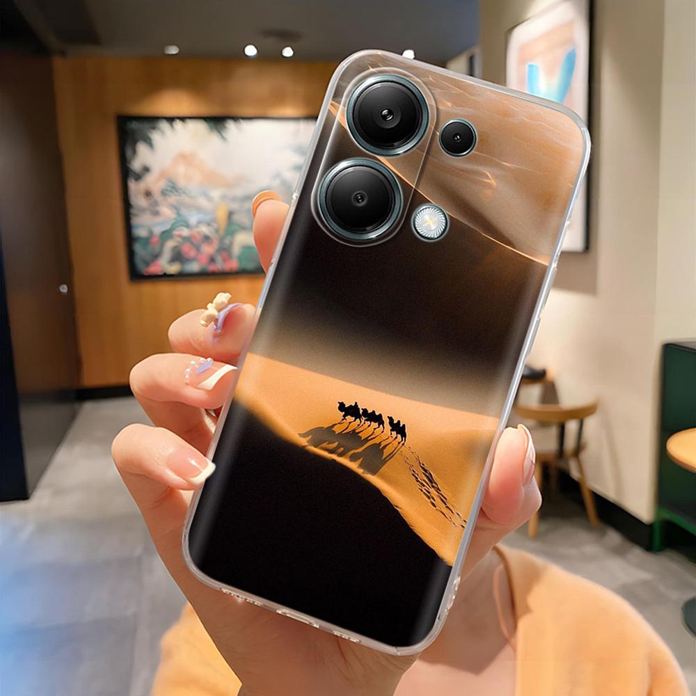 For Poco M6 Pro Phone Case Cute Panda Soft Silicone Shell For Xiaomi Poco M6Pro 4G 5G Protection Fashion Back Cover Coque Fundas