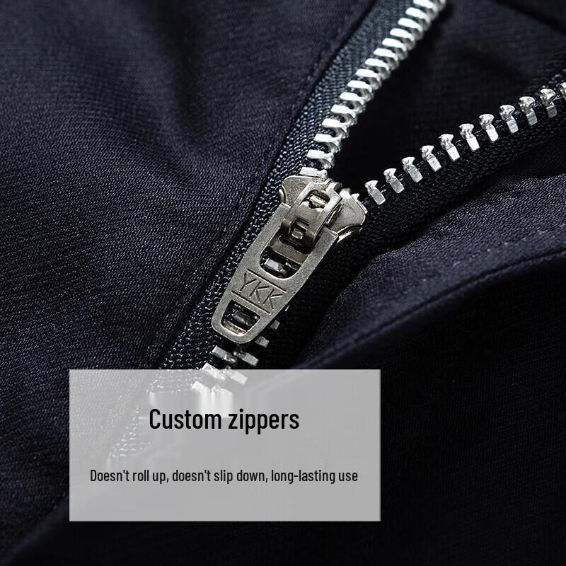SEPTWOLVES Men's Silk Blend Business Casual Trousers
