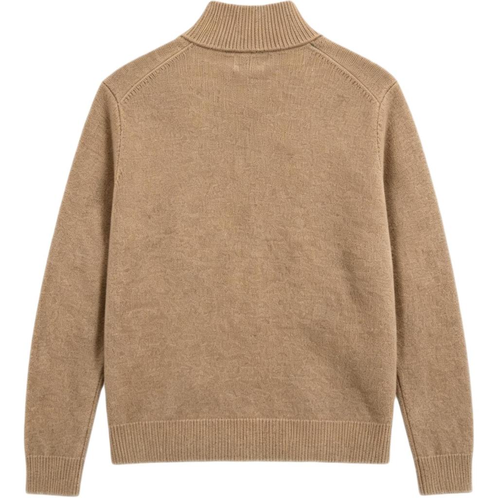 Polo Ralph Lauren FW25 Logo Embroidered Zip High Neck Knit Sweater Classic Edition Men sweater 710892482-017