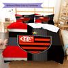Flamengo Pattern Bedding Set Quilt Cover Pillowcase Home Decor Gift (1 * Duvet Cover + 2 * Pillowcase, Without Core)