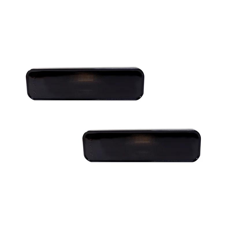 Car Front / Rear Fender Side Marker Light Cover Shells For Chevrolet El Camino / Malibu & For GMC Caballero 1978-1987 No bulb 2pcs smoked front