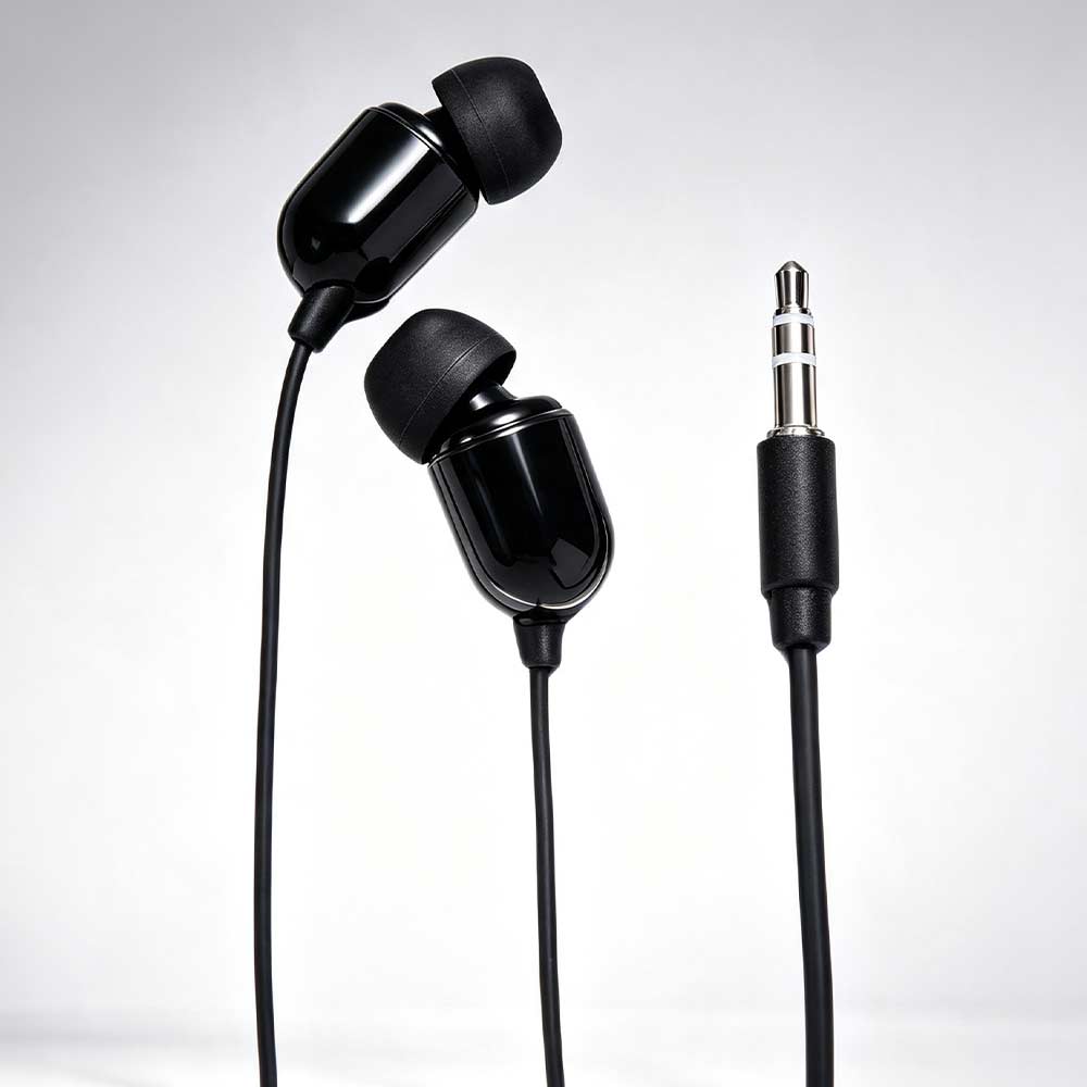 White Black Red Monitor Headphone Wires Headphone In-Ear Earphone Wired Earphone Stereo Earbuds