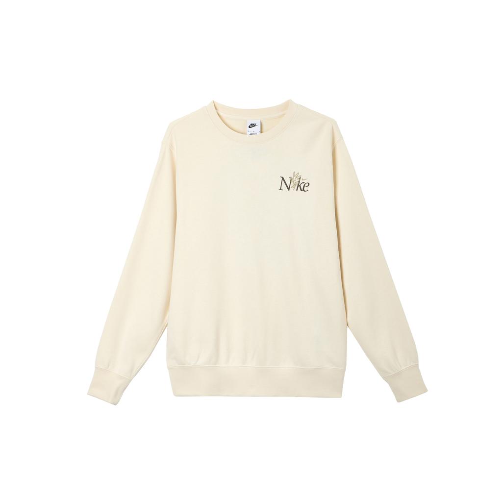 New Nike Club Sweatshirt Men's Ecru IB8234-901