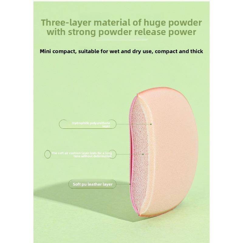 20pcs Thumb Powder Puff Finger Cushion Powder Both Dry Wet Use Non-Powder Absorbing Beauty Sponge Air Cushion Powder Puff