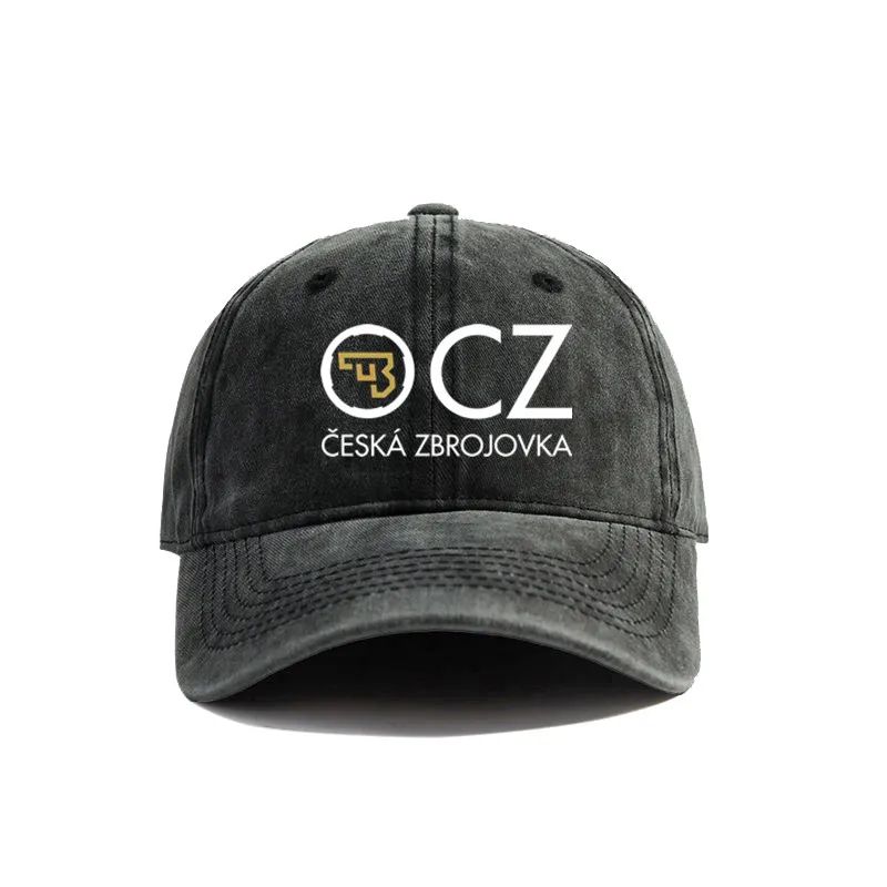 2026 Ceska Zbrojovka Czapki Baseballowe Zniszczone Czapki Czapka CZ Firearms Mężczyźni Kobiety Retro Outdoor Letnie Regulowane Czapki Moda