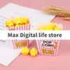 1 Pack Novelty Cartoon Popcorn Pencil Eraser Stationery Kids School Supplies Eraser for Girls Student Prizes