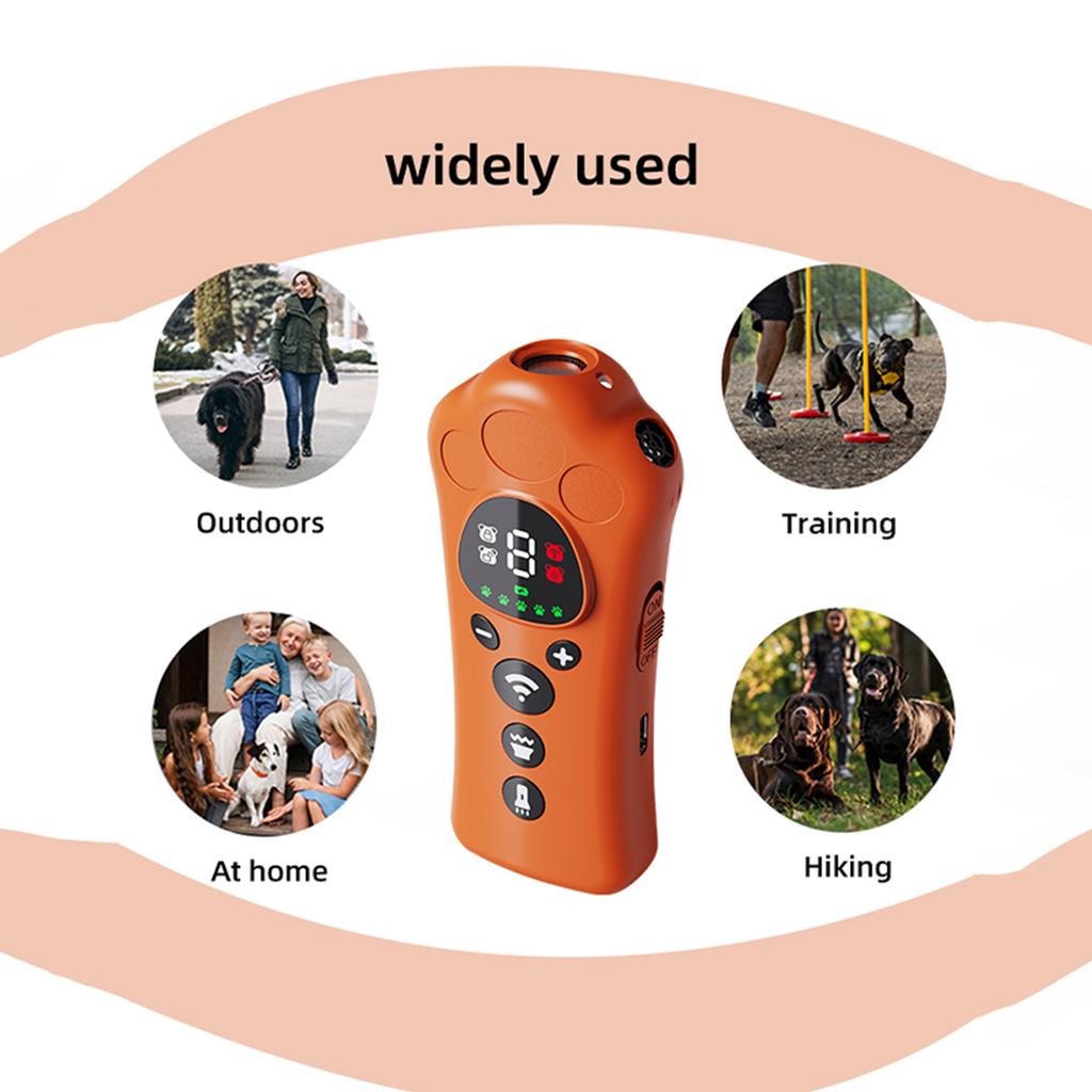 Upgraded Dog Stops Barking &scares Wild Dogs With Strobe Lights + 40kHz Sound (50ft Range).Safe,humane & Portable For Walks/outdoors