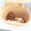 3-Layer Wall Hanging Storage Basket Multipurpose Handwoven Hanging Storage Pouches No-Punch Door Storage Pouch