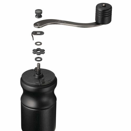 Kalita KH-10BK Coffee Mill, Black, with Adjustable Coarseness, Wooden and Durable Cast Iron Cutter, #42168, Hand Grinder, Manual, Perfect for Beginner