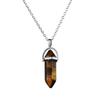 Elegant European & American Hexagonal Amethyst Crystal Necklace