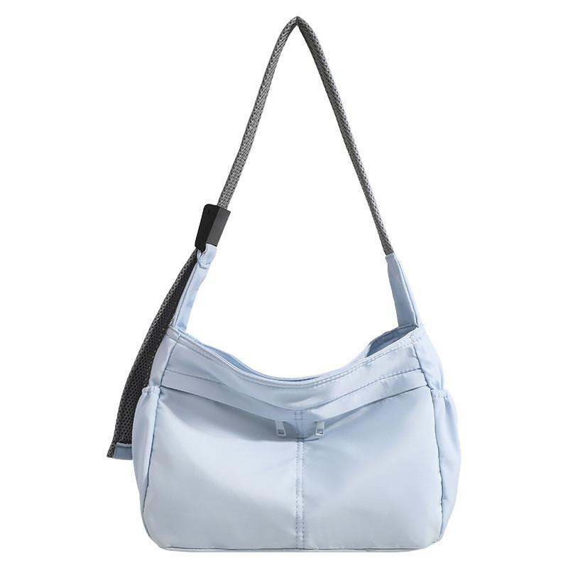 IELGY large-capacity leisure bag, waterproof and wear-resistant Oxford cloth shoulder bag commuter oblique span bag, Korean version leisure nylon bag
