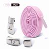 1/2Pair 8MM Flat No Tie Shoelaces Elastic Shoelace Metal Buckle Shoelaces Without Ties Sneakers Children Laces Shoe Accessories