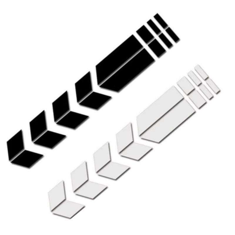 1-3pcs Motorcycle Arrow Stripe  Fender Universal Waterproof Oilproof Reflective Motorbike Reflective Tape Decal Moto Accessories