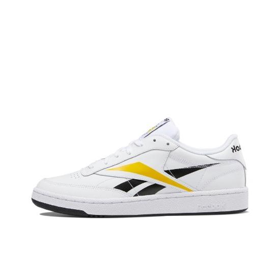 

Reebok Club C Vector Black Toxic Yellow EF8839 Men s Shoes EU 40 чёрный/белый