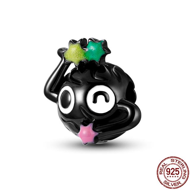 

Новые из серебра 925 пробы, красочные подвески, подходят для браслета, бисера, ювелирные изделия своими руками для женщин, подарок