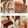 Cartoon Brown Raccoon Patterned Scarf Knitted Faux Mink Fur Scarf Soft Comfort Women Winter Neckerchief Warm Scarves