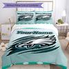 Philadelphia Eagles Personalisiertes Namens-Bettwäsche-Set Atmungsaktiver Bettbezug Mit Kissenbezügen Dekorative Bettwäsche Für Schlafzimmer Heimdekoration Geburtstag