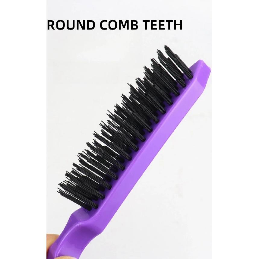 15PCS Professional Slim Line Teasing Hair Brush Backcombing Comb Tool for Salon Styling - 4 Colors Wholesale Stylist Supplies
