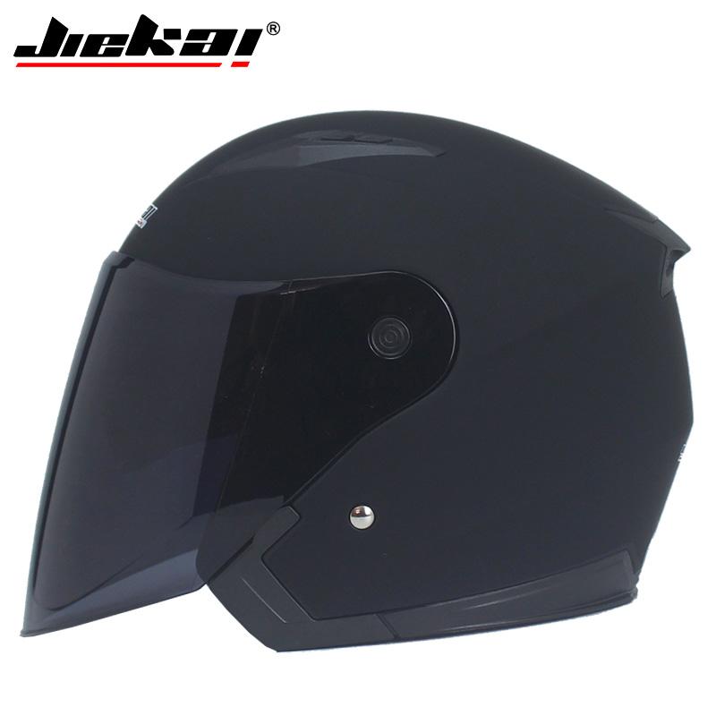 Genuine JIEKAI Helmet Motorcycle Motorbike Dual Lens Summer Winter Open Face Helmet Moto capacete para motocicleta casco516