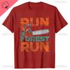 Lumberjack Chainsaw Run Forest Funny Woodworker T Shirts Men Women Humor Streetwear Short Sleeve Unisex Loose Clothing Tops Tee