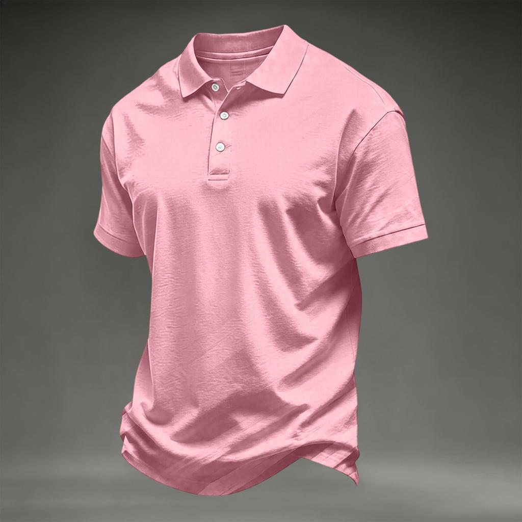 Men's Color Short Sleeve T-Shirt Casual Loose Fit Breathable Tee